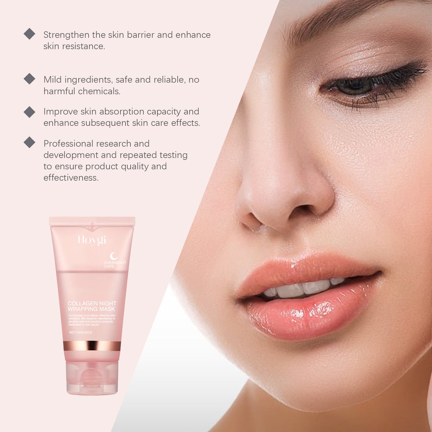 Collagen Overnight Wrapping Peel Off Facial Mask Set Korean