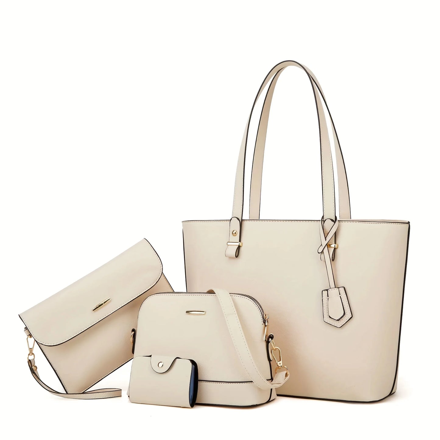 Fashion Women's Bag Sets Solid Color Tote