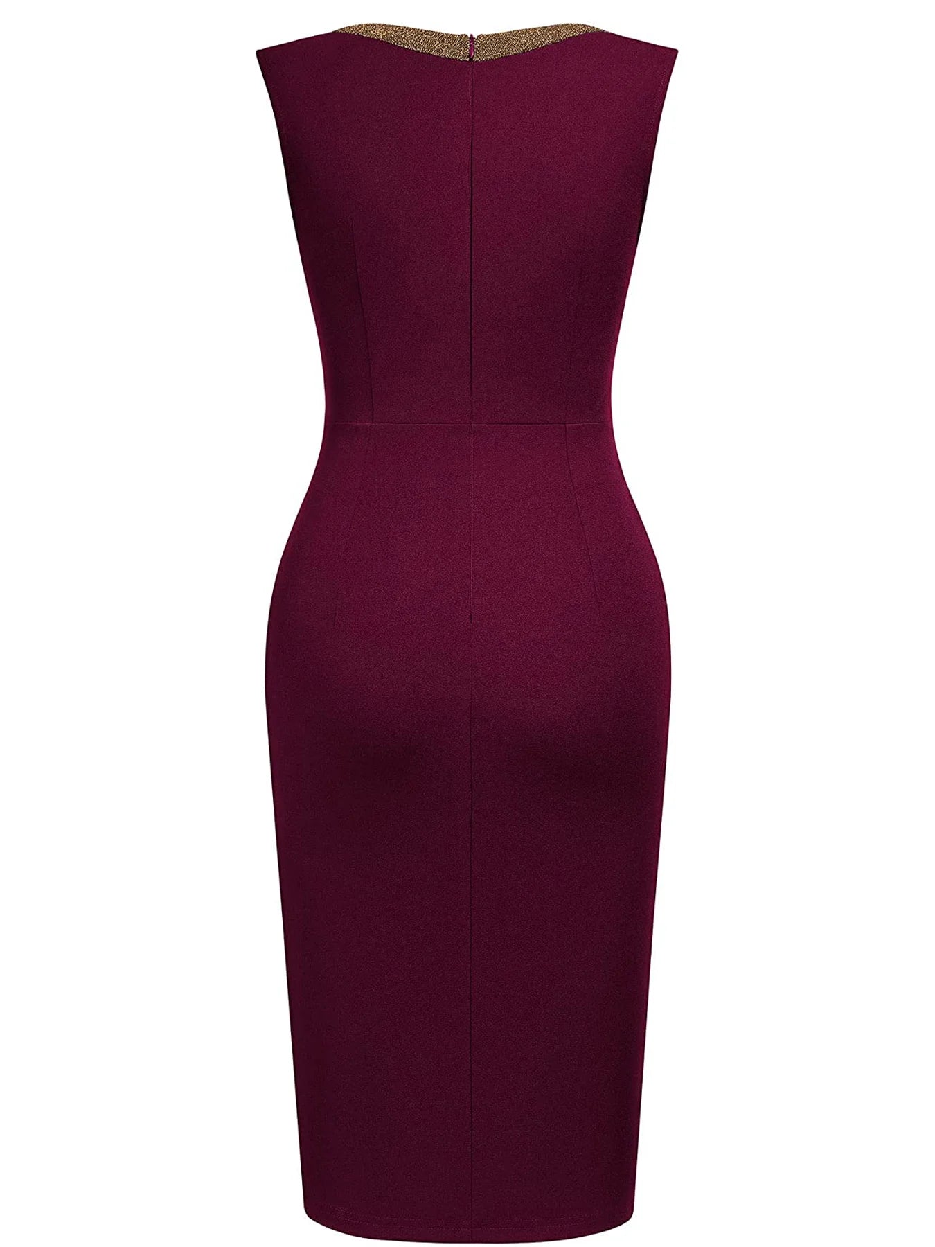 Vestido Elegante Sin Mangas | Bodycon Rodilla | Oficina y Casual