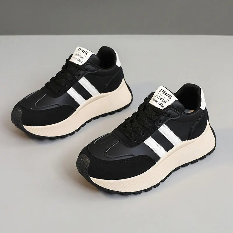 Thick-Soled Women Shoes Height-Increasing Women Sneakers