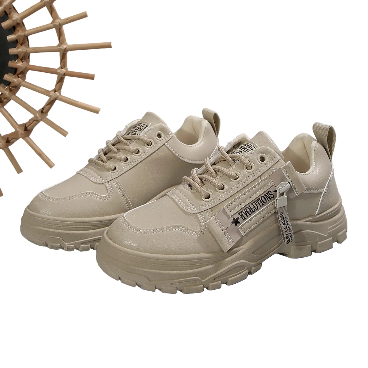 Sports Shoes With Side-Zipper Design Fashion