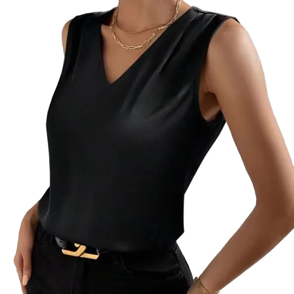 Women's Fashion Personalized Pure Satin Top