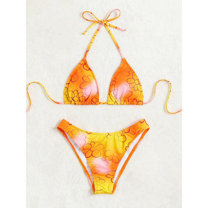 Sexy String Bikini Swimsuit For Women In Stock Floral Swimsuit