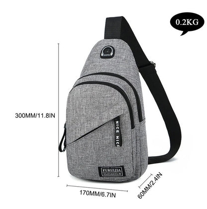 Men Women Sling Bag Chest Fanny Packs Cross Body Travel Sports Shoulder Backpack