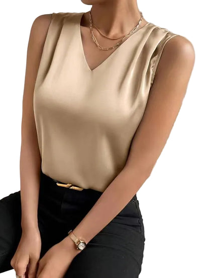Women's Fashion Personalized Pure Satin Top