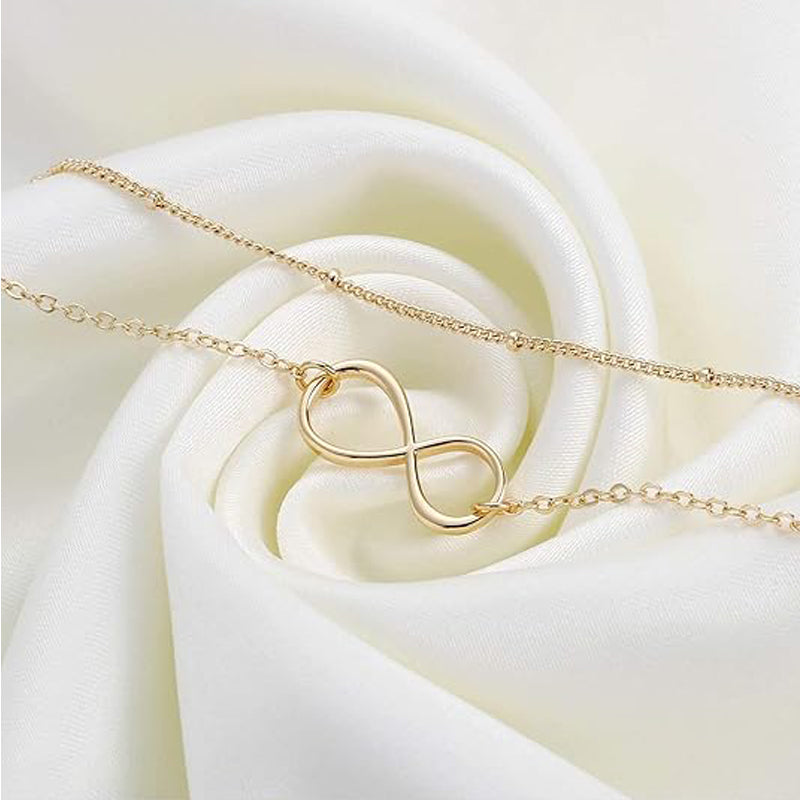 Dainty Gold Bracelets For Women, 14K Gold Filled Adjustable Layered