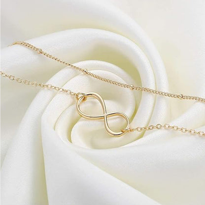Dainty Gold Bracelets For Women, 14K Gold Filled Adjustable Layered