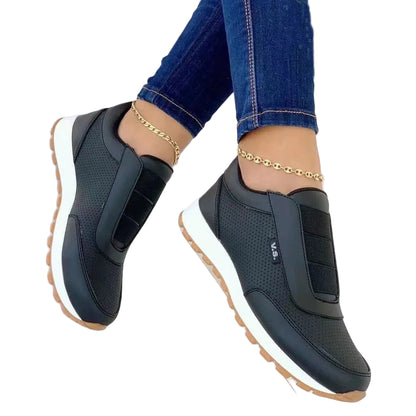 Women Flats Shoes Elastic Band Design Shoes Platform Sneakers