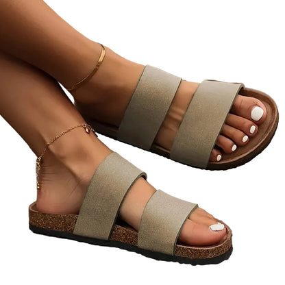 Women's Beach Open Toe Flat Sandals