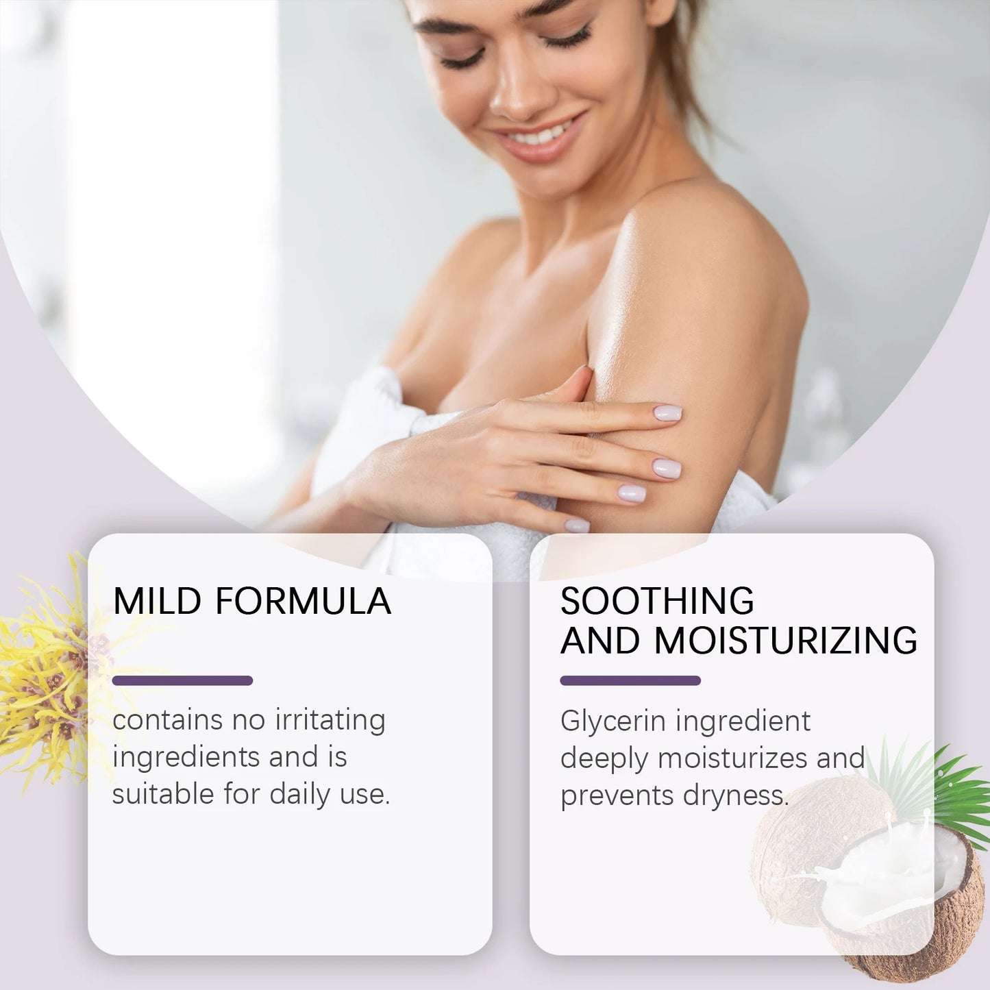 Ouhoe pH Balanced Shower Gel – Soothing & Moisturizing Body Wash 100ml