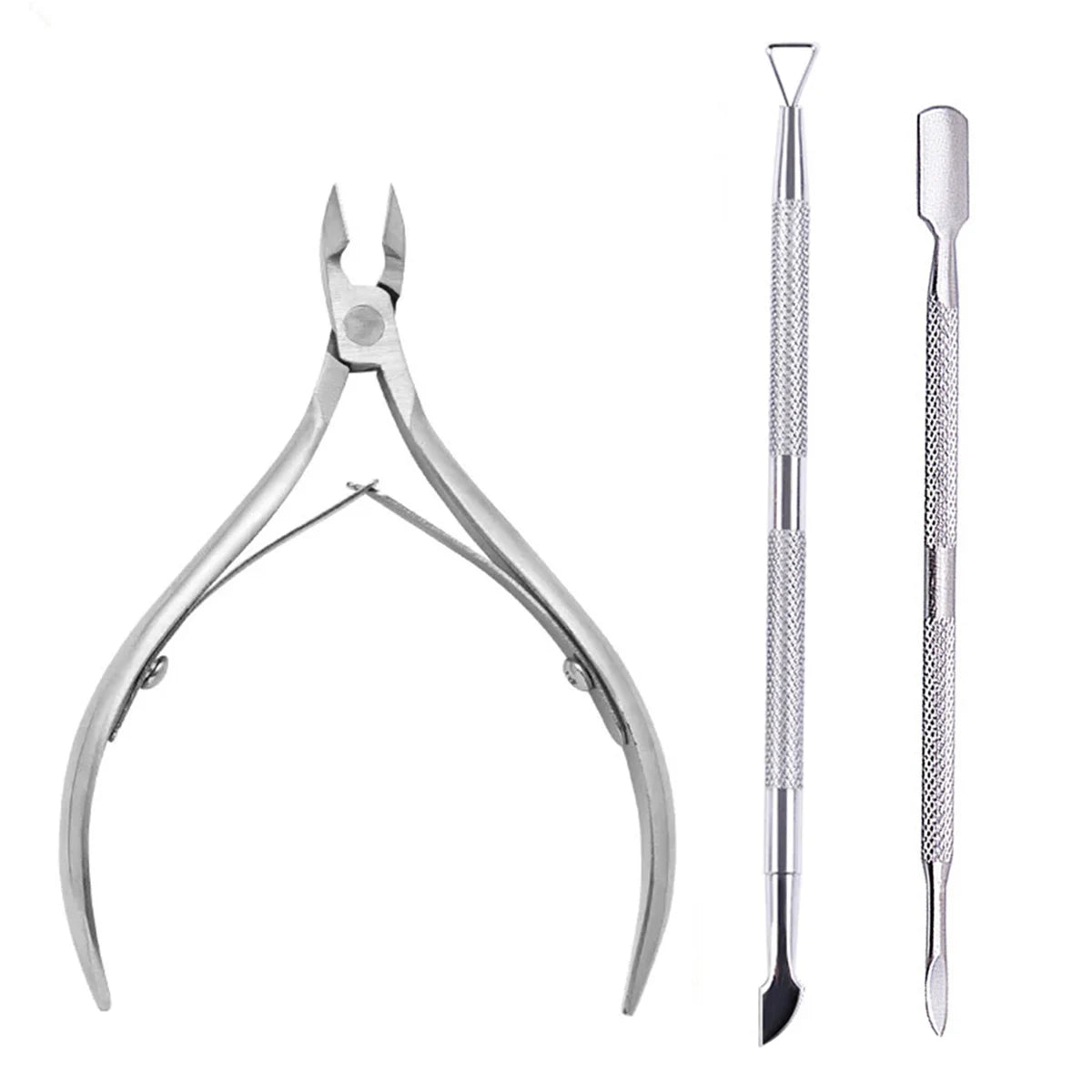 Set Professional Stainless Steel Nail Cutter Scissor Nippers