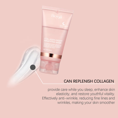 Collagen Overnight Wrapping Peel Off Facial Mask Set Korean