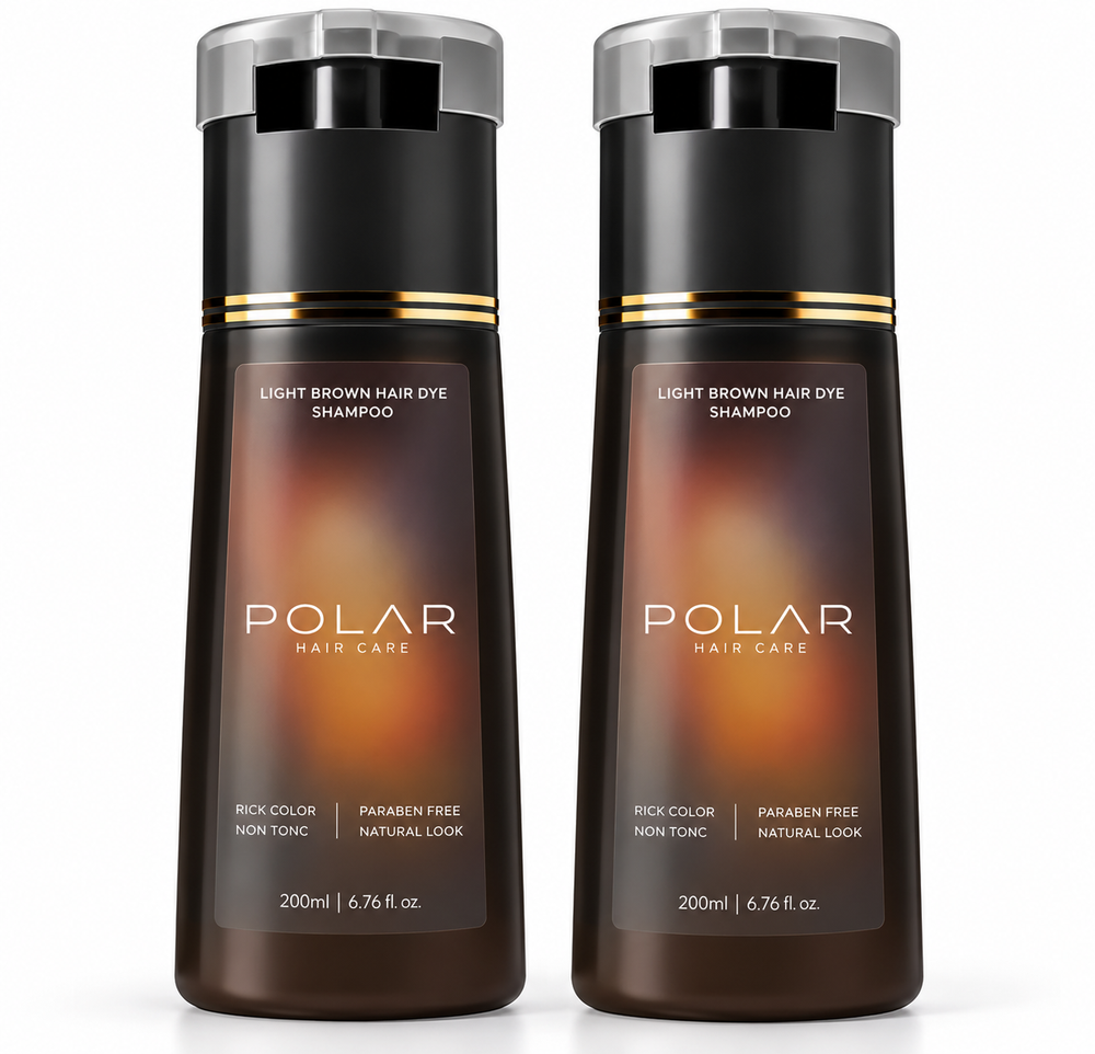 POLAR Hair Dye Shampoo 200ml – Semi-Permanent Color for Men & Women
