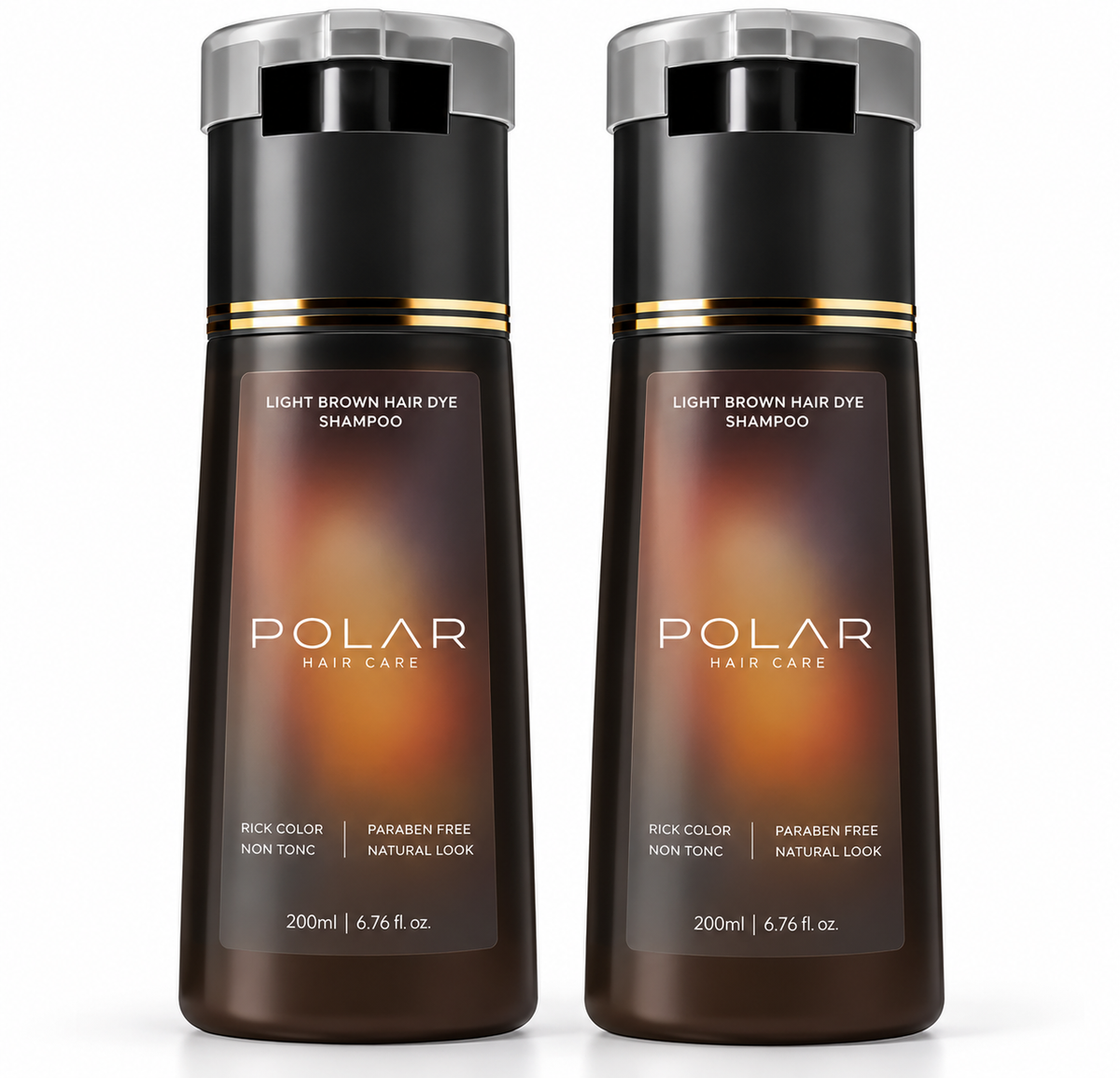 POLAR Hair Dye Shampoo 200ml – Semi-Permanent Color for Men & Women