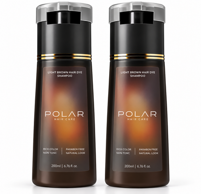 POLAR Hair Dye Shampoo 200ml – Semi-Permanent Color for Men & Women