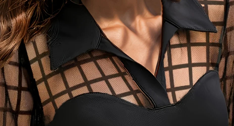 Mesh Sleeve Blouse