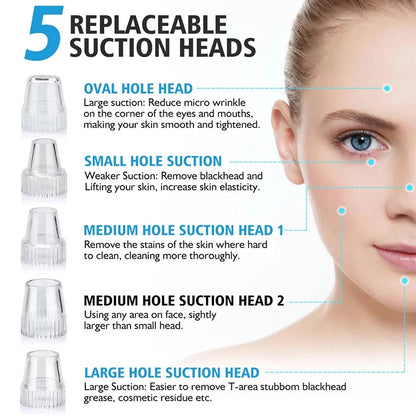 Electric Blackhead Remover Portable USB Facial Pore Cleaner