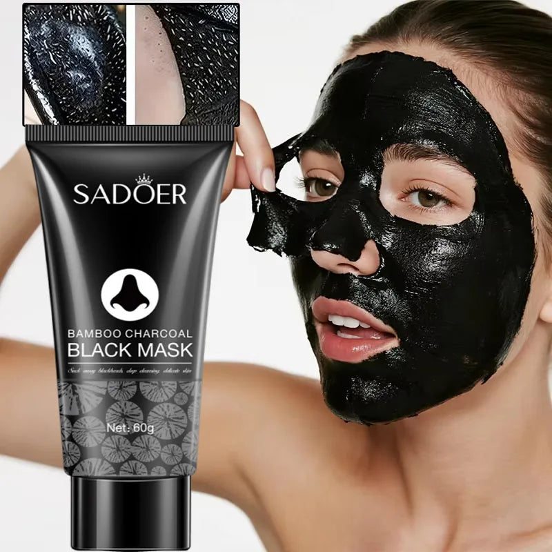 Blackhead Remover Mask Bamboo Charcoal Shrink Pores Acne Black