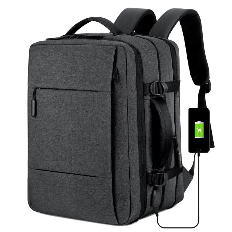 Large Capacity Backpack USB Charging Male Laptop Bagpack Waterproof