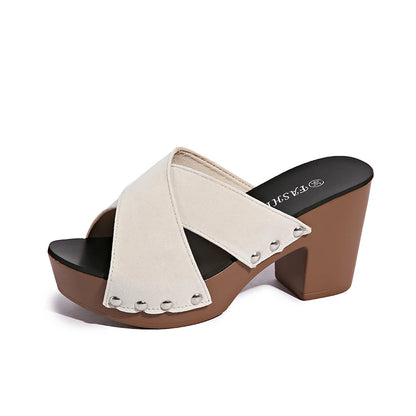 European and American Summer New Waterproof Sexy Slippers Trifle Sandals