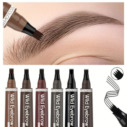 Eyebrow Pen Waterproof 4 Split Tip