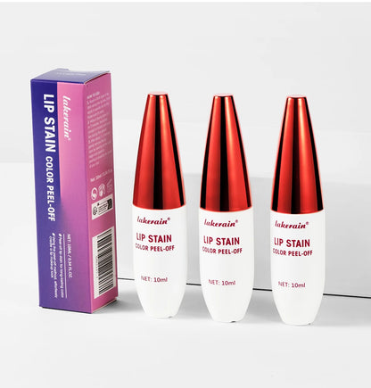 Peel Off Rose Pink Lip Gloss Matte Outline Contour Tattoo Lip Stain Waterproof