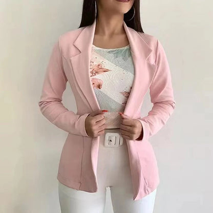 1) Women's Blazer 2024 Formal Blazer Women's Office Work Set Pocket Jacket Coat Loose women's wear
