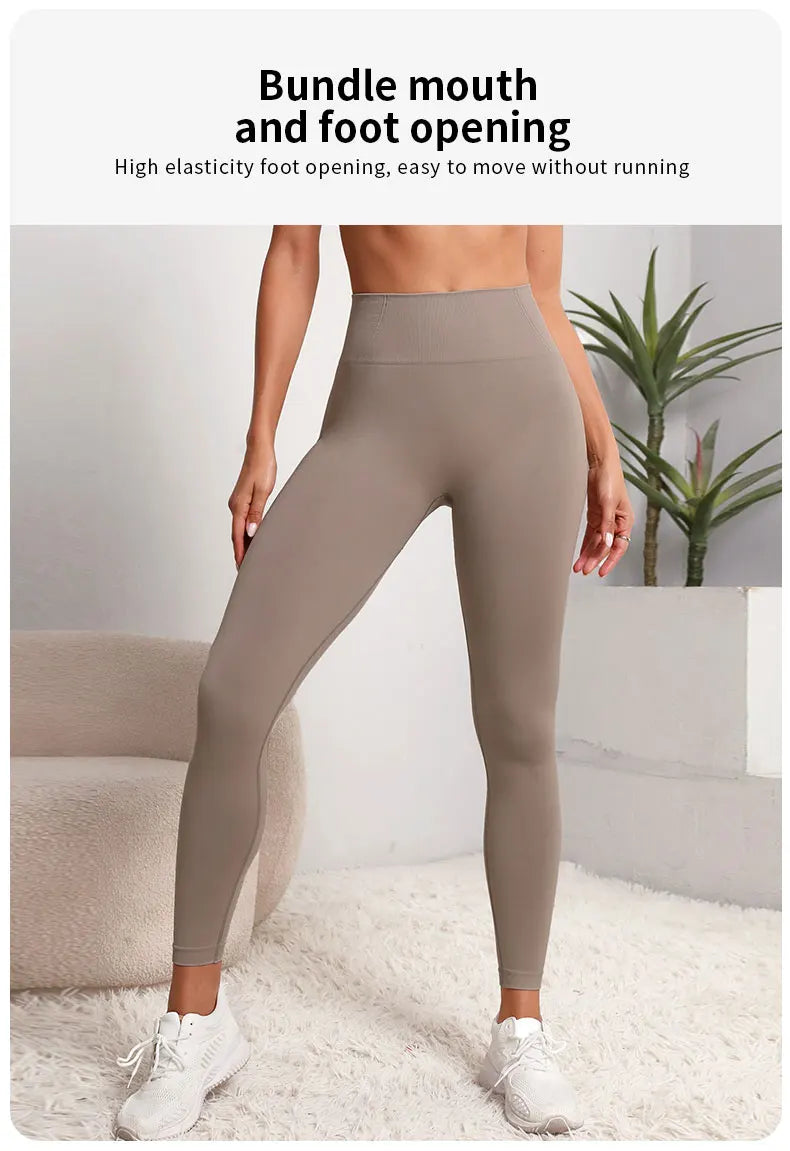 Women's Seamless Hip-Lifting Yoga Leggings | High Waist Push Up Sports Tights
