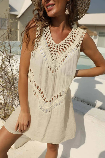 Beach Dress Tunic Cover Ups for Women Pareo Up Cpae Outfits Cover-ups Summer 2023 Knitted Sarong Bath Exits Saida Praia Luxo XL