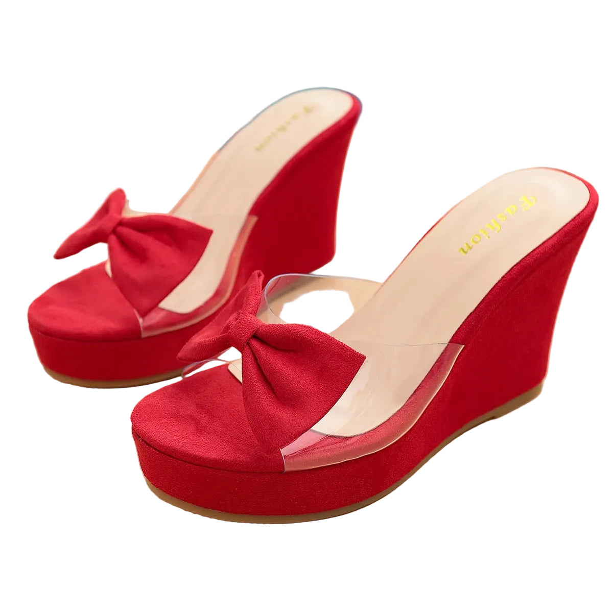 Summer Women's Slippers Wedge Heels High