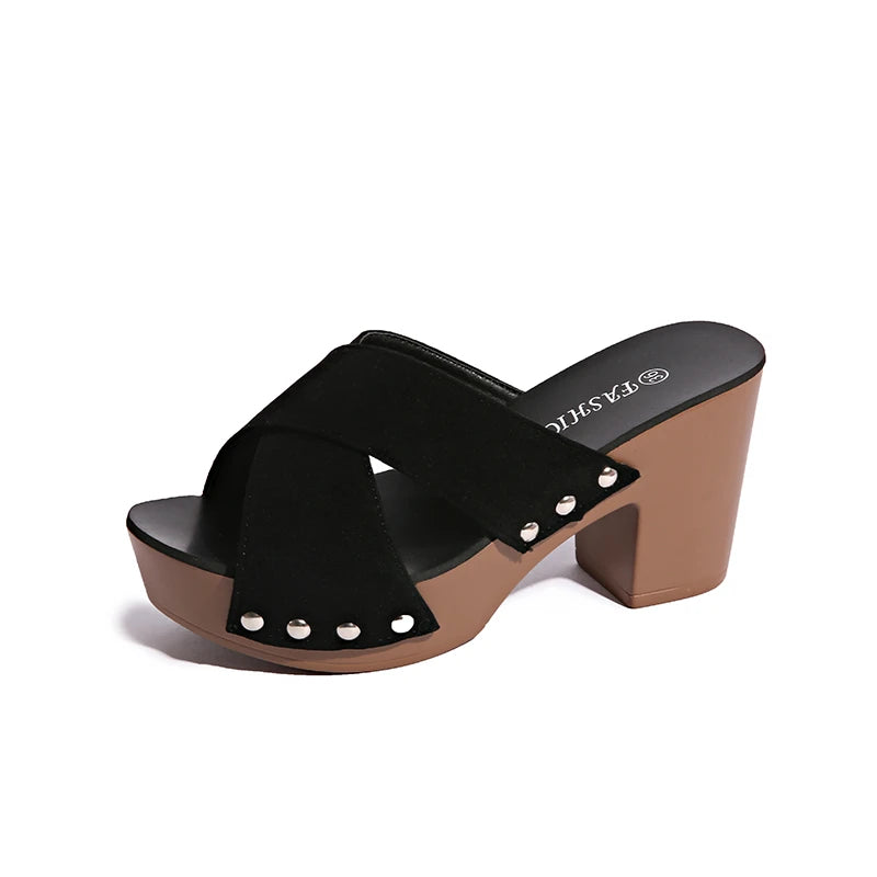 European and American Summer New Waterproof Sexy Slippers Trifle Sandals