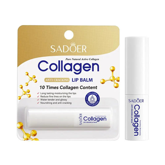 Sadoer Collagen Lip Balm Moisturizing Anti Cracking Brightening Repair