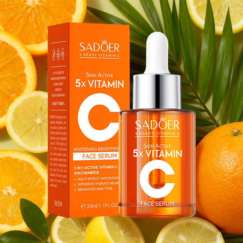 Sadoer Vitamin C Whitening Face Serum for Facial Moisturizing Anti Wrinkles