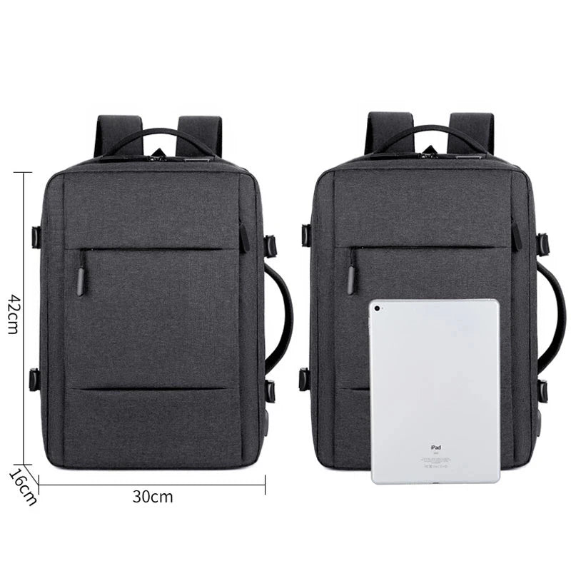 Large Capacity Backpack USB Charging Male Laptop Bagpack Waterproof