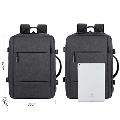 Large Capacity Backpack USB Charging Male Laptop Bagpack Waterproof