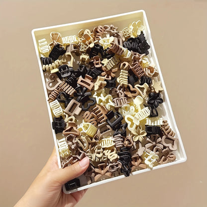 20/30pcs Beige Mixed Pack Small Clips