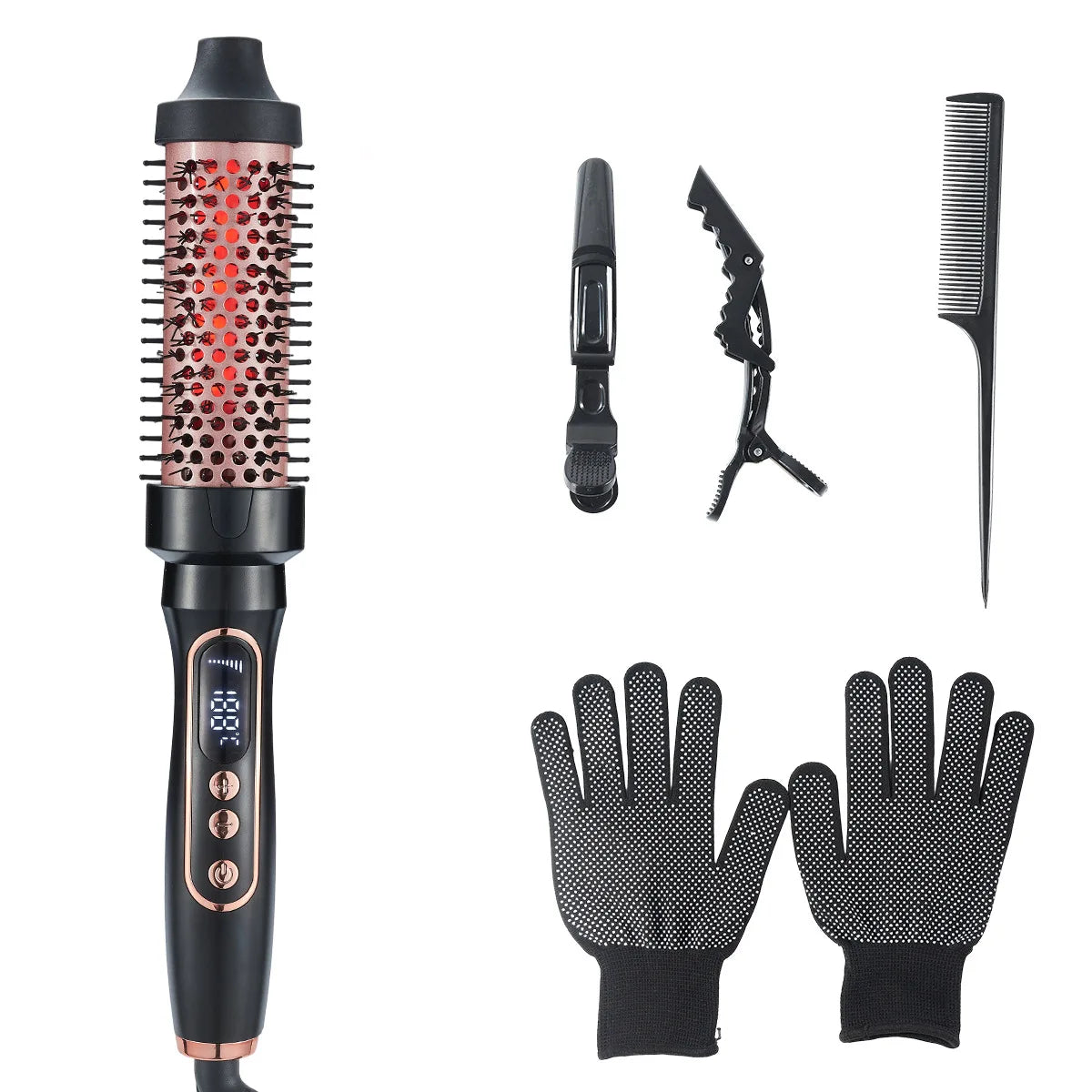 Infrared Heated Curling Brush