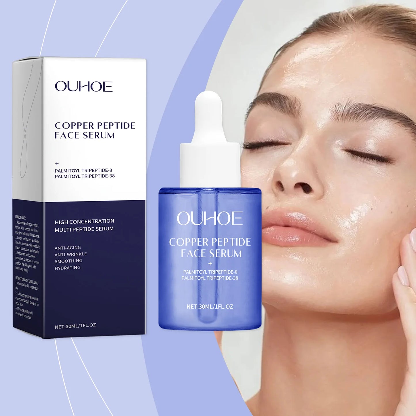 OUHOE Copper Peptide Anti-Aging Face Serum | 30ml / 60ml
