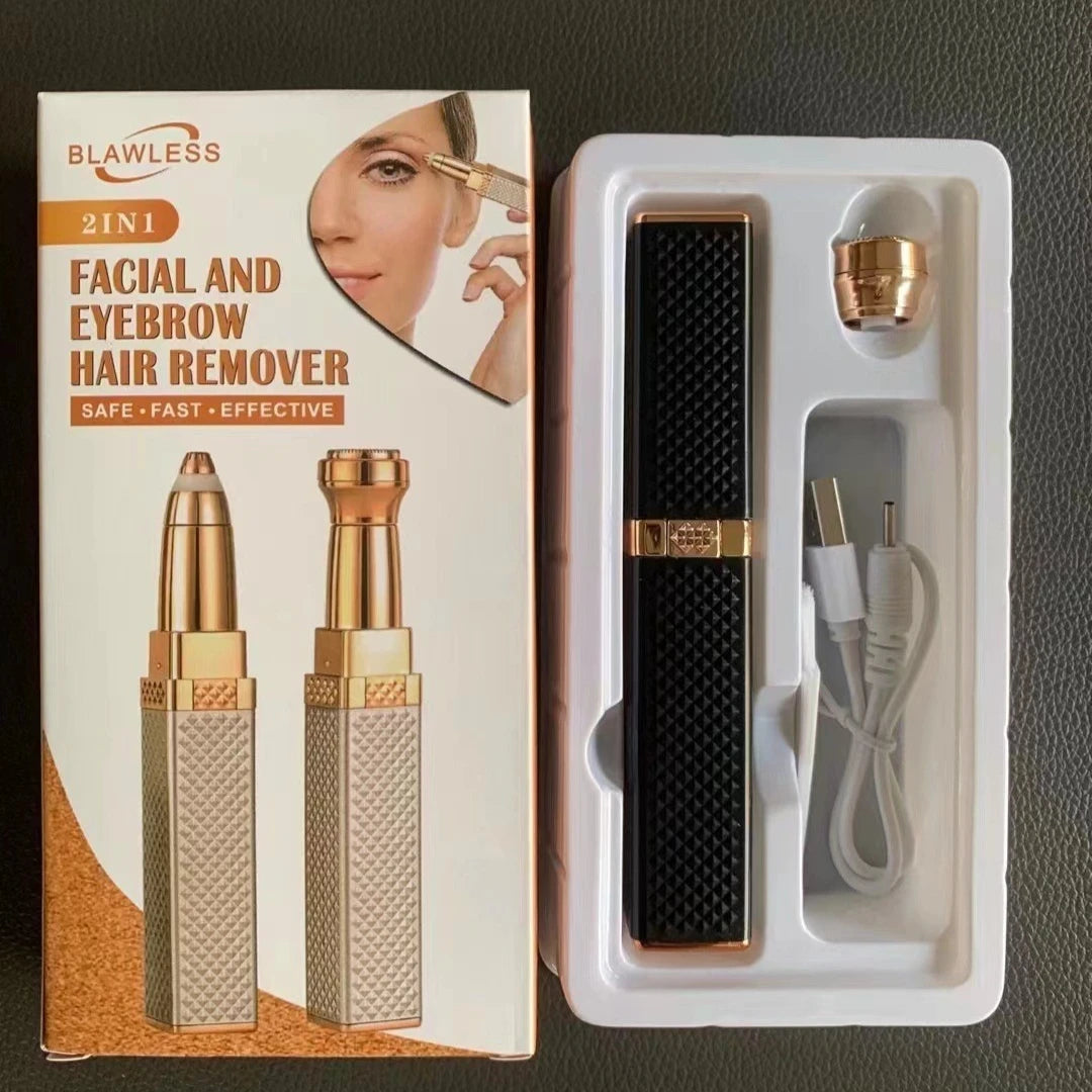 2 in 1 Women's Electric Epilator USB Charging Portable Hair Remover