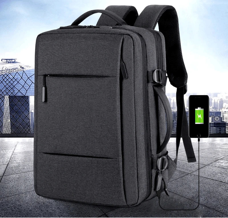 Large Capacity Backpack USB Charging Male Laptop Bagpack Waterproof