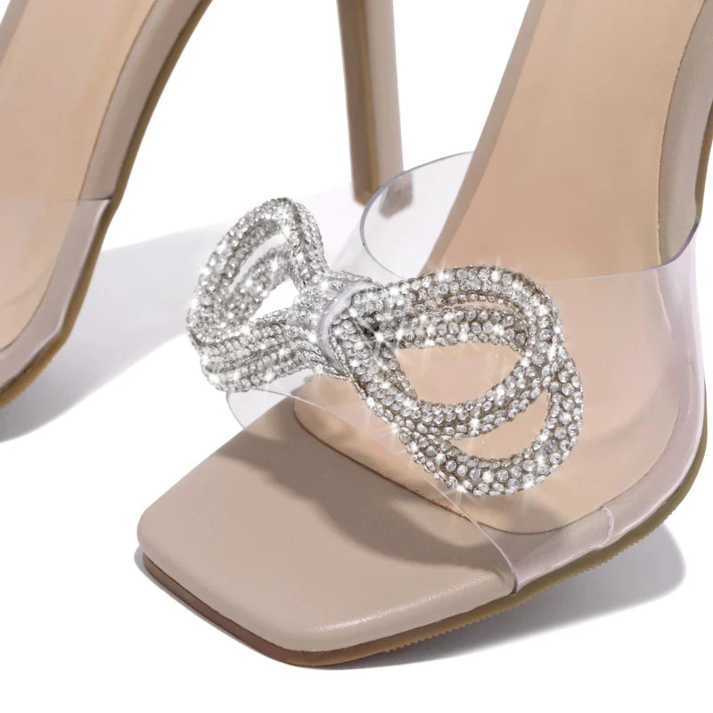 Women Shoes High Heels Sandals with Bow Sexy