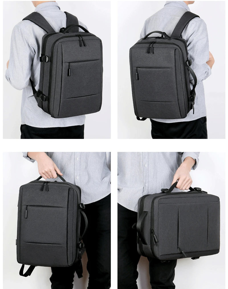 Large Capacity Backpack USB Charging Male Laptop Bagpack Waterproof