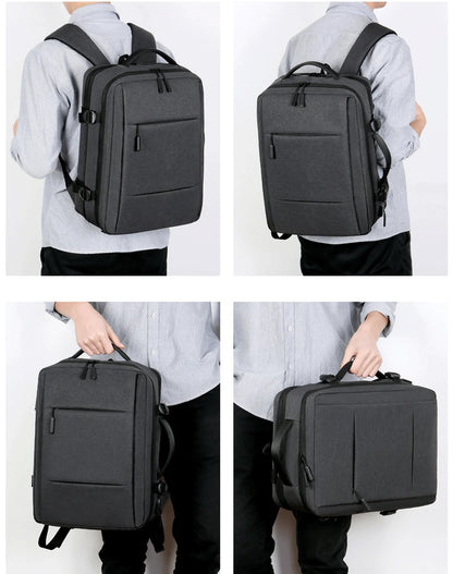 Large Capacity Backpack USB Charging Male Laptop Bagpack Waterproof