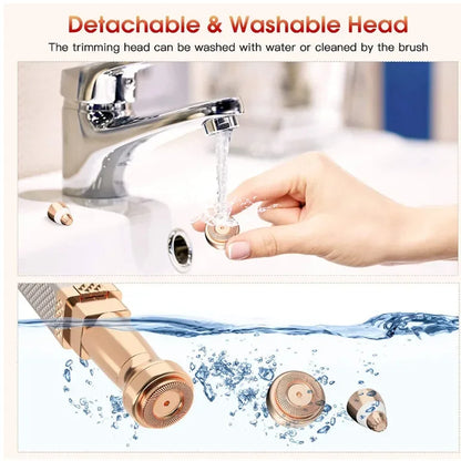 2 in 1 Women's Electric Epilator USB Charging Portable Hair Remover