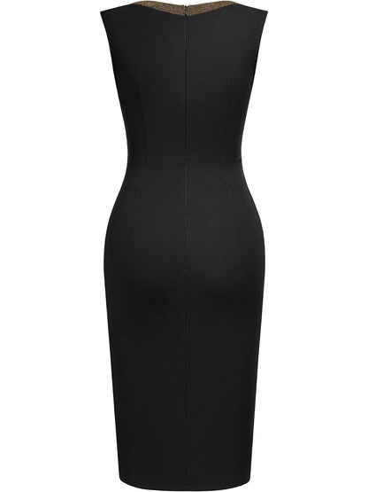 Vestido Elegante Sin Mangas | Bodycon Rodilla | Oficina y Casual