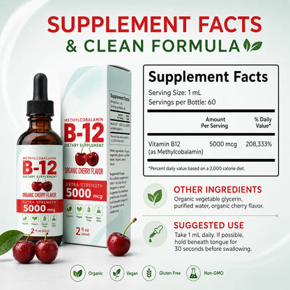 Vitamin B12 Drops 5000mcg