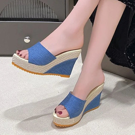 5) Women’s platform shoes. Non-slip, durable, casual, and stylish footwear. New Summer 2024 Collection.