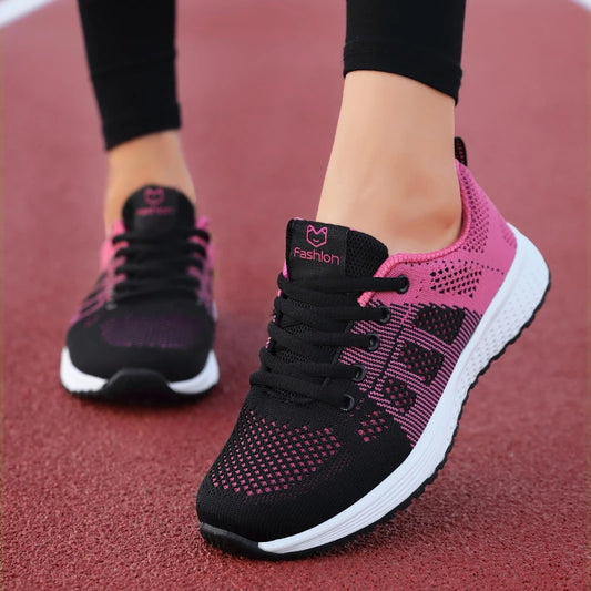 3) 2024 Women Sport Shoes Fashion Platform Sneakers Ladies Spring Winter Flats Running Shoes for Woman
