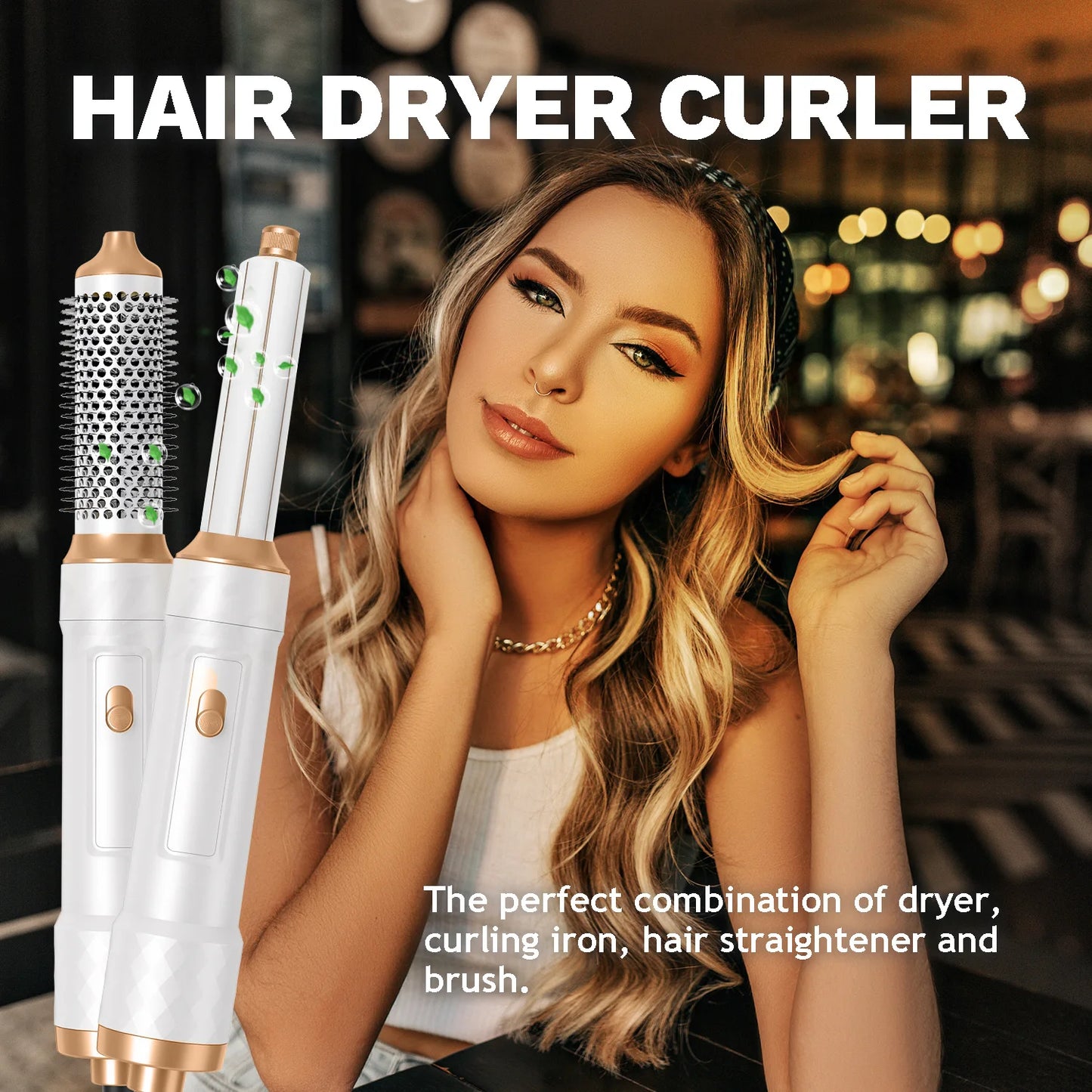 UKLISS Airstyler Pro 5 en 1 — Secador, Rizador, Alisador y Cepillo Térmico