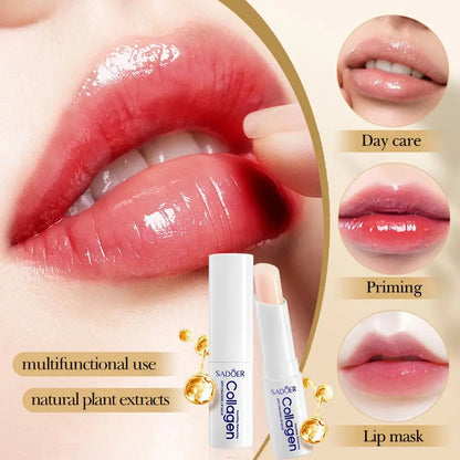 Sadoer Collagen Lip Balm Moisturizing Anti Cracking Brightening Repair